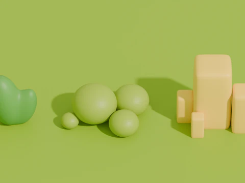 Stylized Cartoon Nature Asset Pack 3D Model