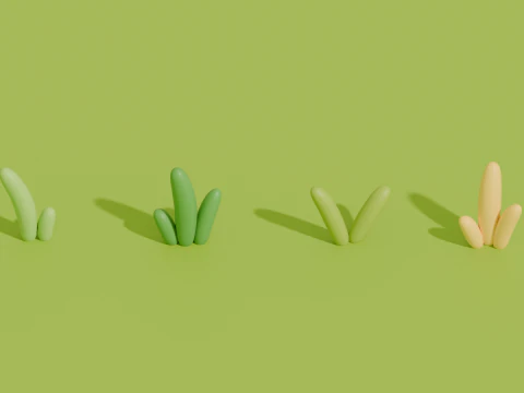 Stylized Cartoon Nature Asset Pack 3D Model