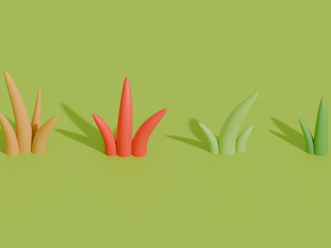 Stylized Cartoon Nature Asset Pack 3D Модель