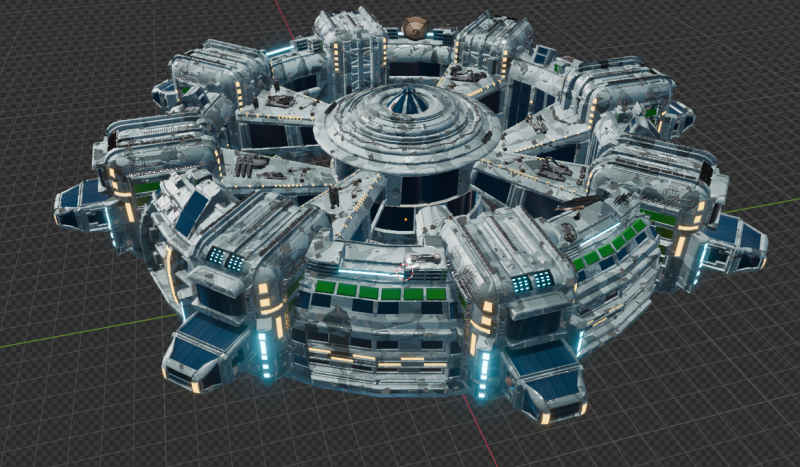 Spaceship basement Modèle 3D .c4d .max .obj .3ds .fbx .stl .blend 