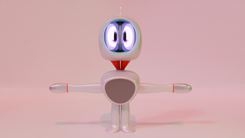 Roboto 3D Model .c4d .max .obj .3ds .fbx .stl .blend 