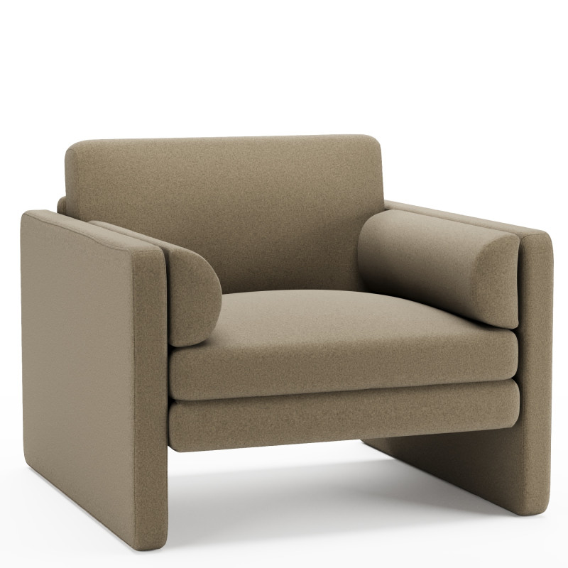 Laurel Chair Merino Mocha - OPEN BOX Modelo 3D .c4d .max .obj .3ds .fbx .stl .blend 