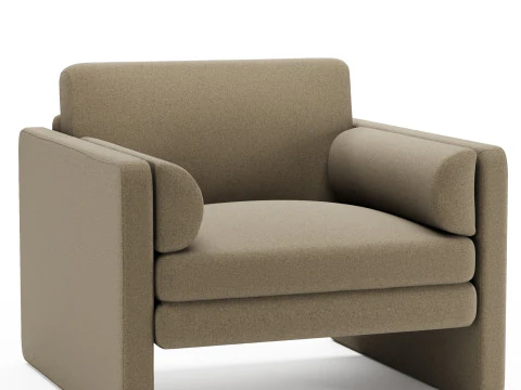 Стул Laurel Merino Mocha - OPEN BOX 3D Модель