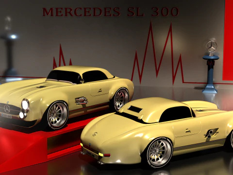 Mercedes SL300 3D Model