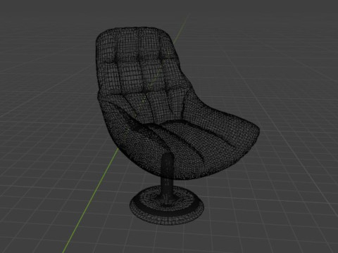 LEATHER ARMCHAR 3D Model