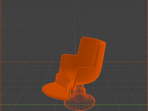 Friseurstuhl 3D Modell