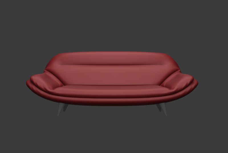 MODERN SOFA 3D Model .c4d .max .obj .3ds .fbx .stl .blend 