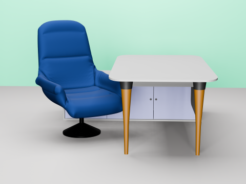 OFFICE TABLE AND CHAIR Modelo 3D