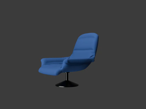 OFFICE TABLE AND CHAIR 3D Model