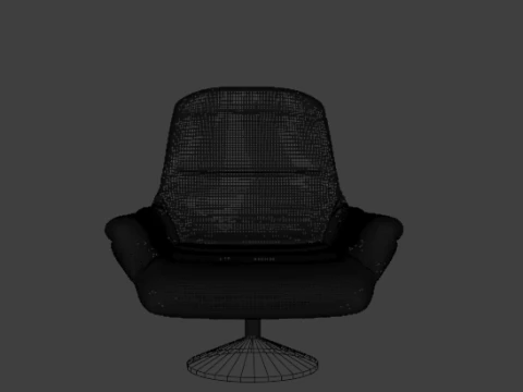 OFFICE TABLE AND CHAIR 3D Model