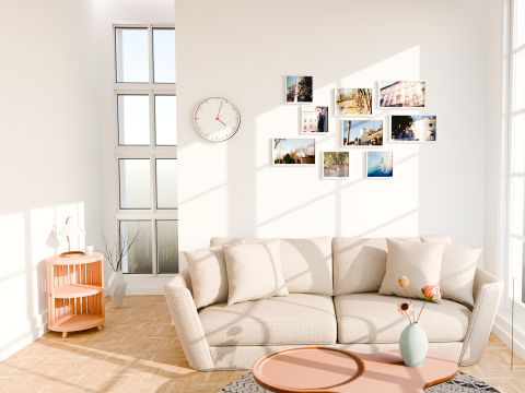 TV ROOM SOFA AND ANY PART 3D Модель
