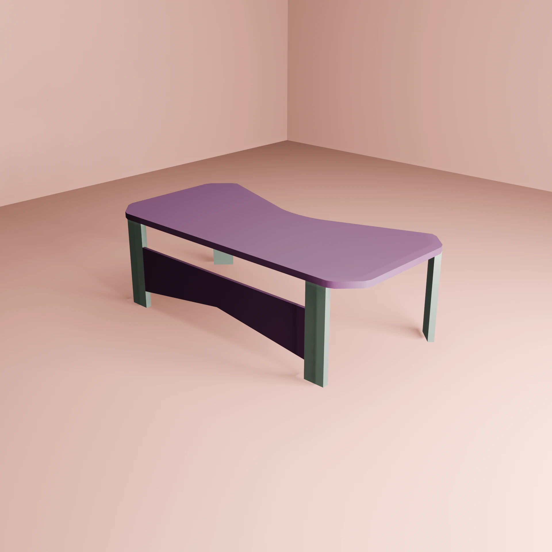 OFFICE TABLE 3D Model .c4d .max .obj .3ds .fbx .stl .blend 
