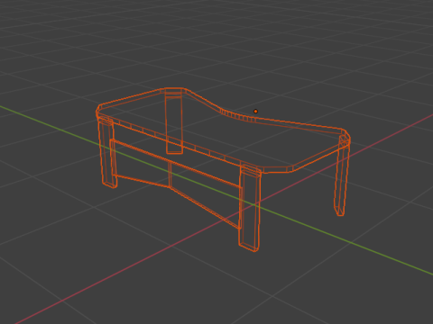 OFFICE TABLE 3Dモデル