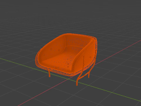 POLTRONA MODERNA Modello 3D