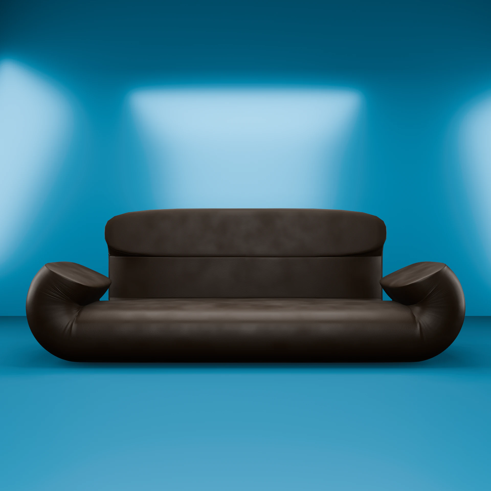 パフソファ 3Dモデル .c4d .max .obj .3ds .fbx .stl .blend 