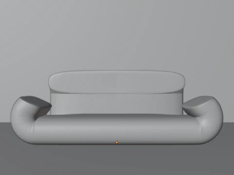 パフソファ 3Dモデル