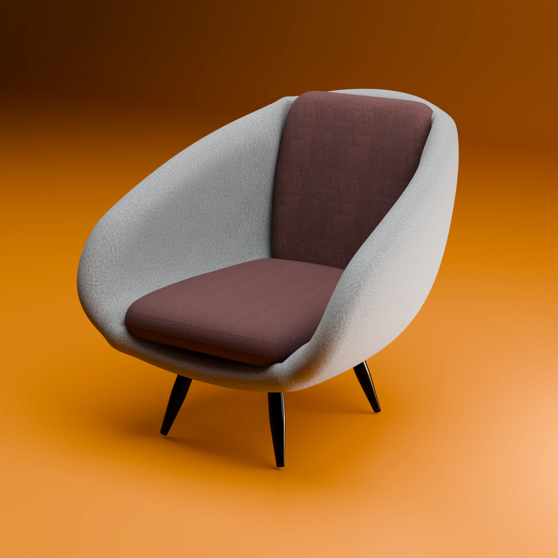 MODERN ARMCHAIR 3D Model .c4d .max .obj .3ds .fbx .stl .blend 