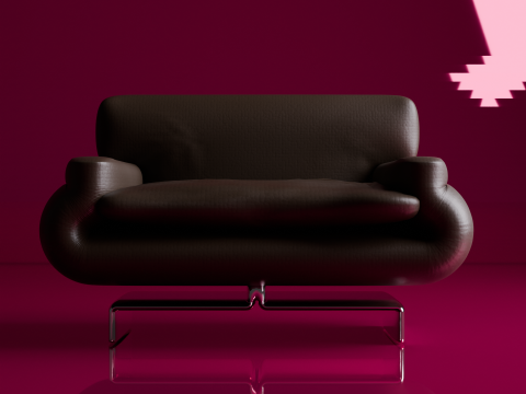 MODERN LEATHER ARMCHAIR 3D Модель