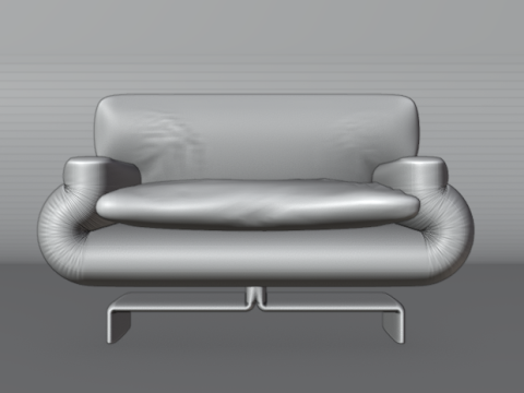 MODERN LEATHER ARMCHAIR 3D Модель