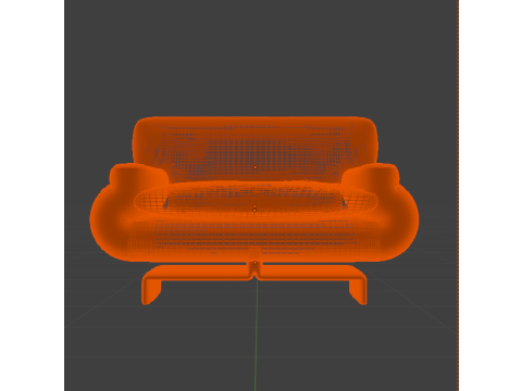 MODERN LEATHER ARMCHAIR 3D Модель
