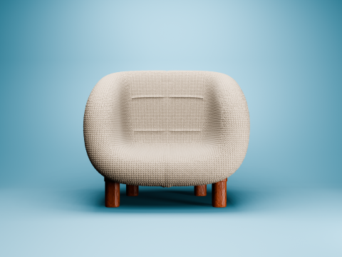 MODERN BERGERE Model 3D