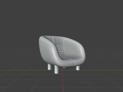 MODERN BERGERE 3D Model