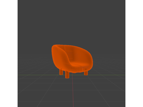 MODERN BERGERE Model 3D