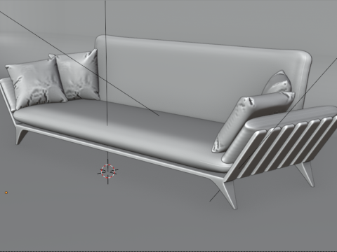 LUXORY COUCH 3D Model
