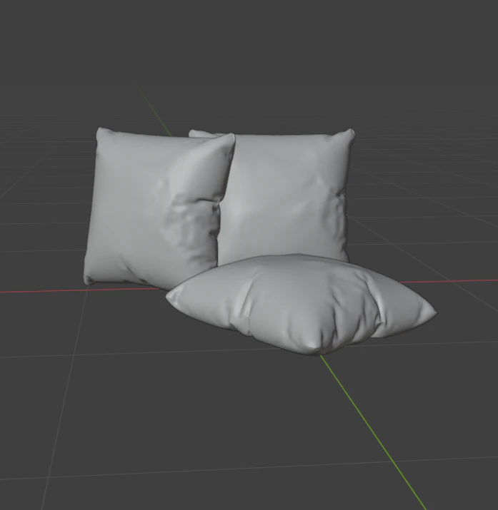 PILLOW 3D Model .c4d .max .obj .3ds .fbx .stl .blend 