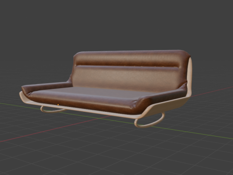 LEATHER COUCH 3D Модель