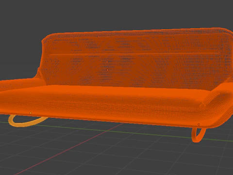LEATHER COUCH 3D Model