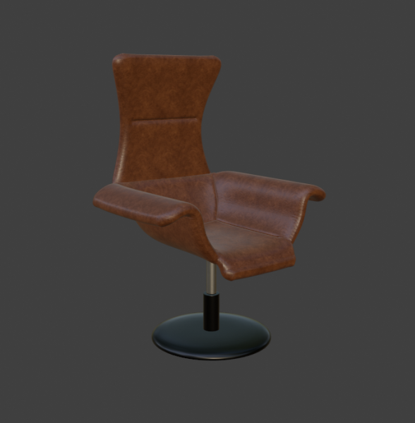 LEATHER BOSS CHAIR 3D 模型 .c4d .max .obj .3ds .fbx .stl .blend 