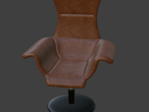 LEATHER BOSS CHAIR 3D 模型