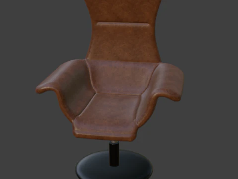 चमड़े की बॉस कुर्सी 3D मॉडल