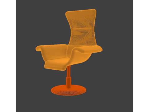 चमड़े की बॉस कुर्सी 3D मॉडल