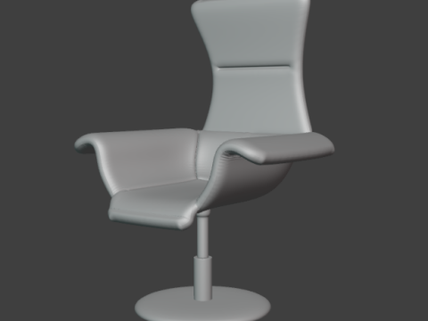LEATHER BOSS CHAIR 3D 模型