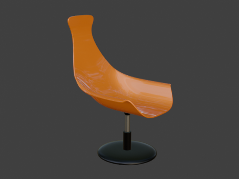 PLASTIC LUXORY BOSS CHAIR Modello 3D