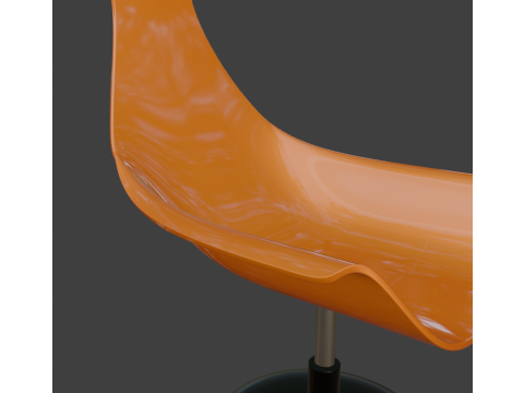 PLASTIC LUXORY BOSS CHAIR Modèle 3D