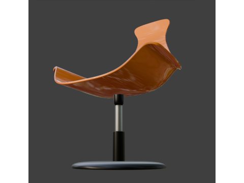 PLASTIC LUXORY BOSS CHAIR Modèle 3D