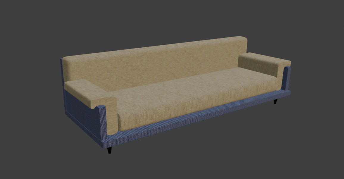 モダンなソファ 3Dモデル .c4d .max .obj .3ds .fbx .stl .blend 