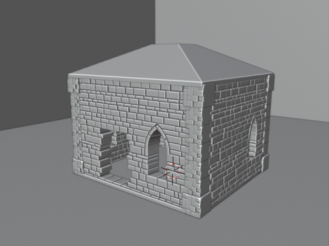 GOTHIC STONE HOUSE 3D Model