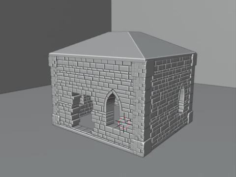 RUMAH BATU GOTIK Model 3D