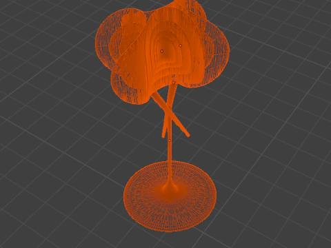 NEW DESING BRONZE FLOOR LAMP 3D Model