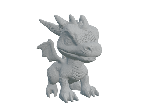 Blue Baby Dragon 1 Model Cetak 3D