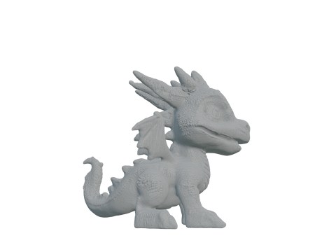 Blue Baby Dragon 1 Model Cetak 3D