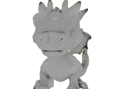 Blue Baby Dragon 1 Model Cetak 3D