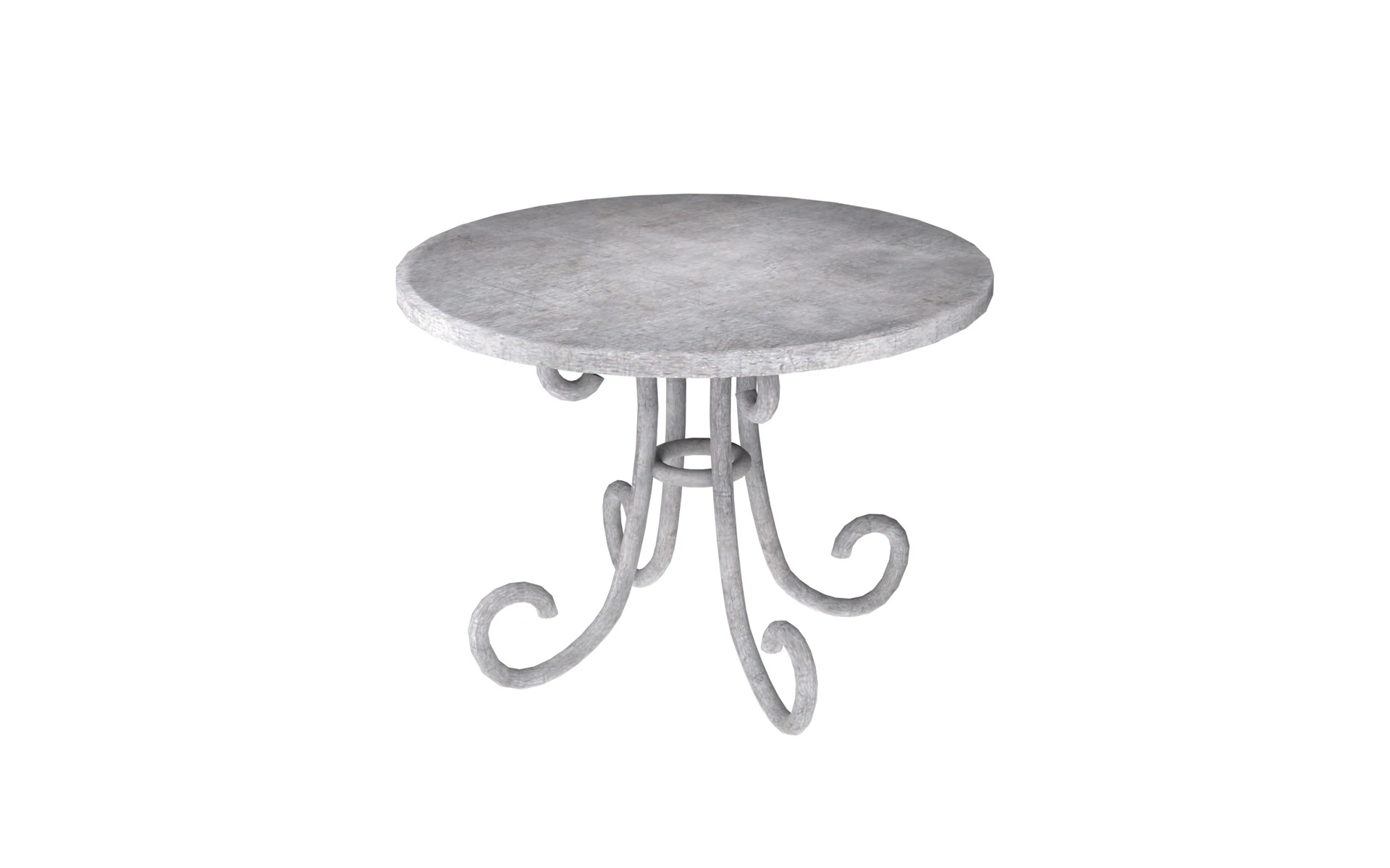 Metal table 3D Model .c4d .max .obj .3ds .fbx .stl .blend