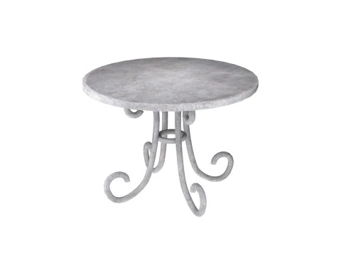 金属テーブル 3Dモデル