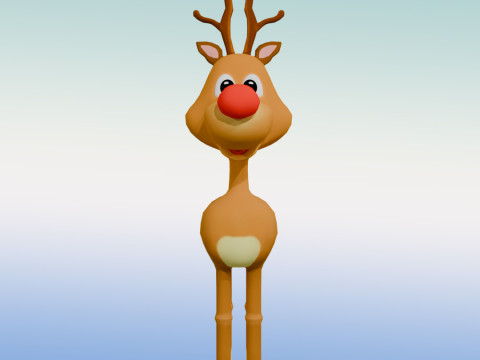 Rudolph the rednosed reindeer Modelo 3D