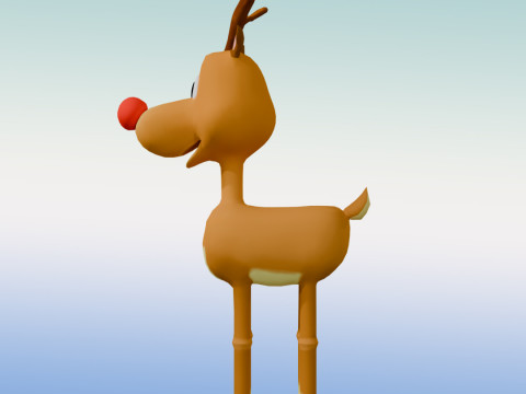 Rudolph the rednosed reindeer Modelo 3D